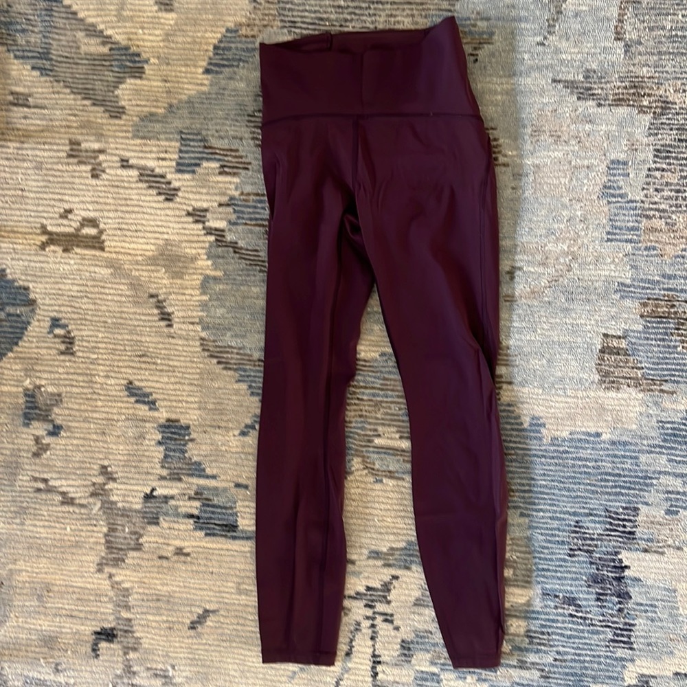 Lululemon Purple high rise cropped leggings
